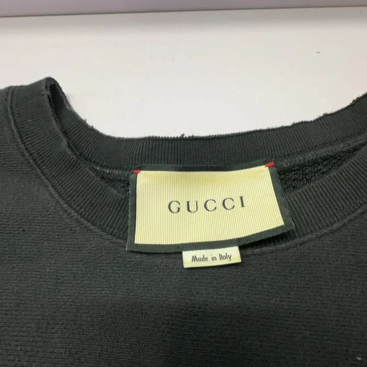 Gucci Gucci Teddy Bear Embroidered Cotton Sweatshirt Size US M / EU 48-50 / 2 - 4 Thumbnail