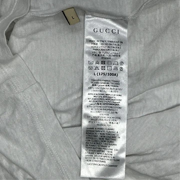 Gucci Gucci V-Neck Logo Short Sleeve T-Shirt Size US L / EU 52-54 / 3 - 5 Thumbnail