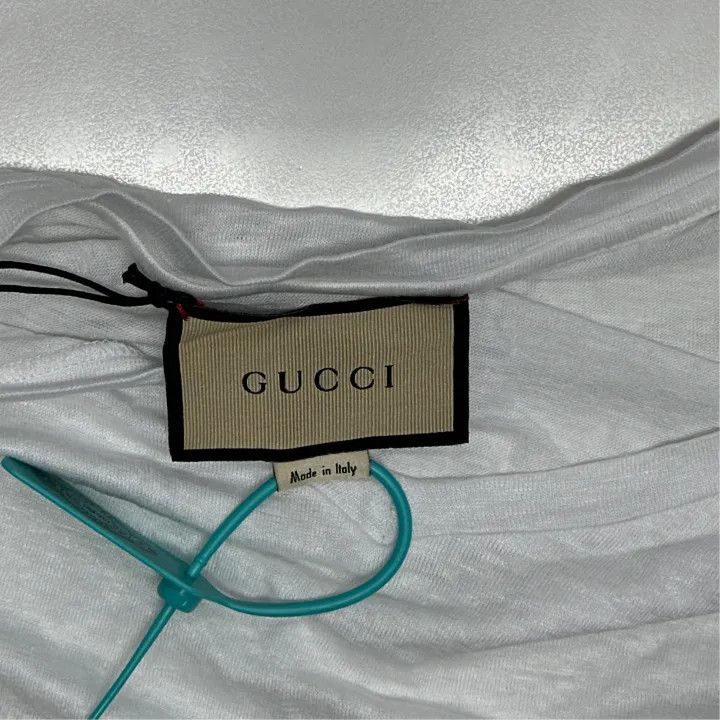 Gucci Gucci V-Neck Logo Short Sleeve T-Shirt Size US L / EU 52-54 / 3 - 4 Thumbnail
