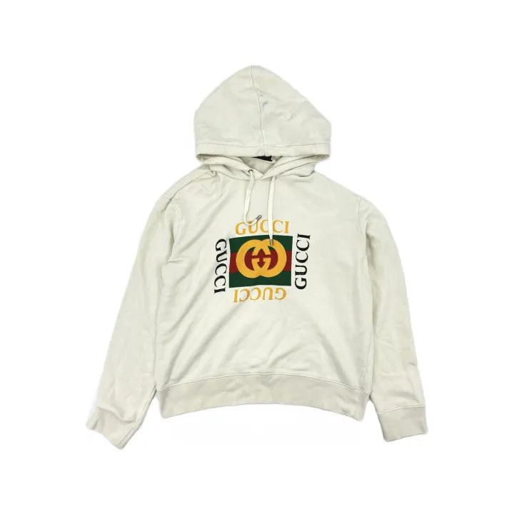 Gucci Gucci Logo Printed Hooded Sweatshirt for Men Size US XL / EU 56 / 4 - 2 Thumbnail