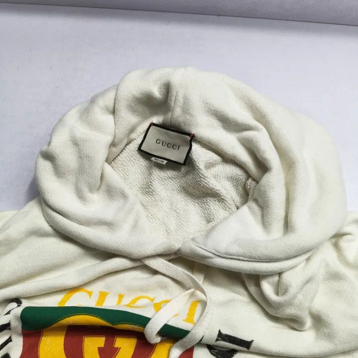Gucci Gucci Logo Printed Hooded Sweatshirt for Men Size US XL / EU 56 / 4 - 8 Thumbnail