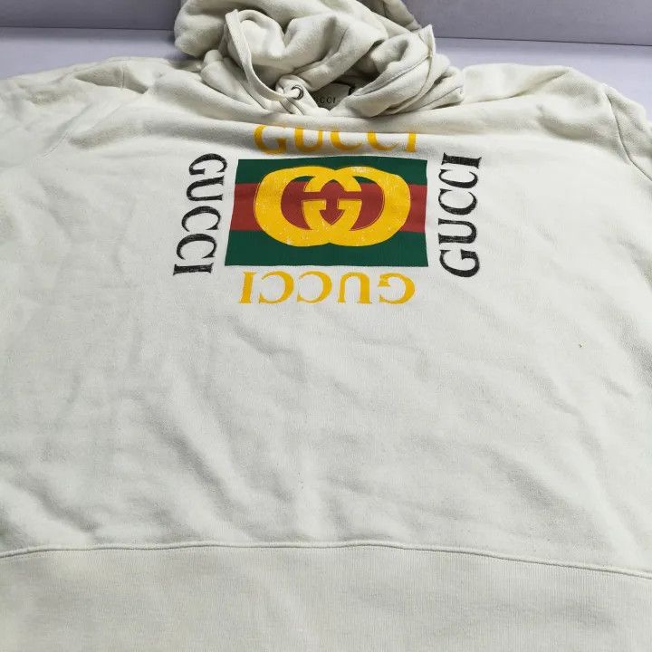 Gucci Gucci Logo Printed Hooded Sweatshirt for Men Size US XL / EU 56 / 4 - 12 Thumbnail