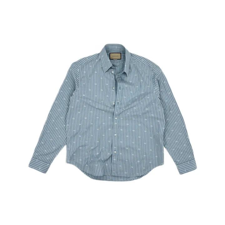 Gucci Gucci Striped Cotton Shirt for Men Size US XL / EU 56 / 4 - 2 Thumbnail