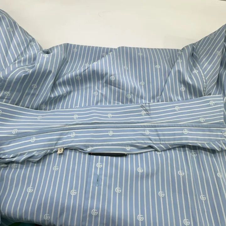 Gucci Gucci Striped Cotton Shirt for Men Size US XL / EU 56 / 4 - 7 Thumbnail