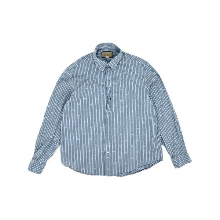 Gucci Gucci Striped Cotton Shirt for Men Size US L / EU 52-54 / 3 - 2 Thumbnail