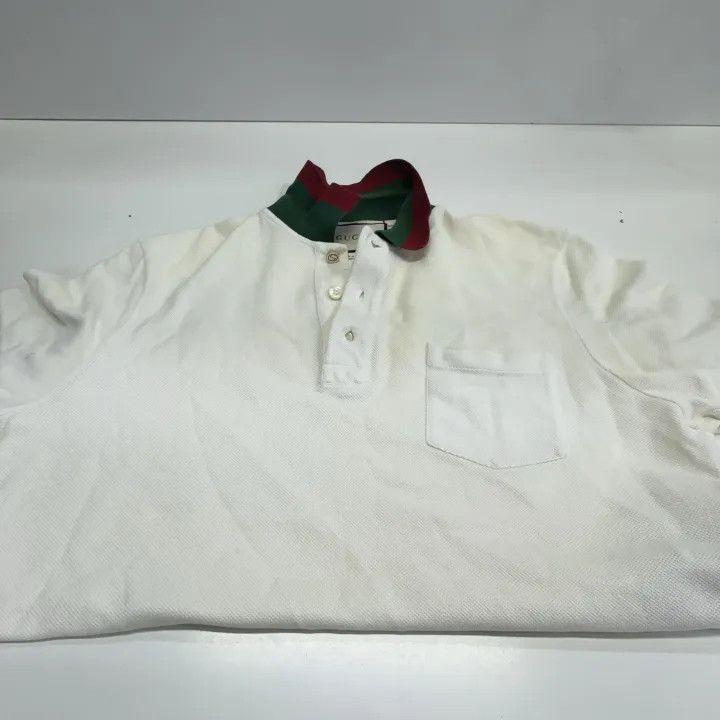 Gucci Gucci Striped Short Sleeve Polo Shirt Size US M / EU 48-50 / 2 - 8 Thumbnail