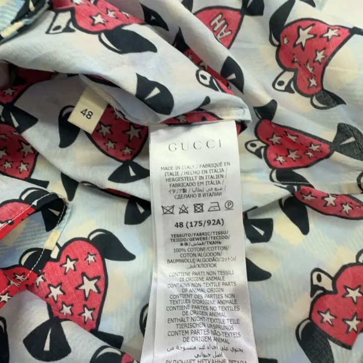 Gucci Gucci x Harry Styles Heart Print Shirt Size US L / EU 52-54 / 3 - 6 Thumbnail