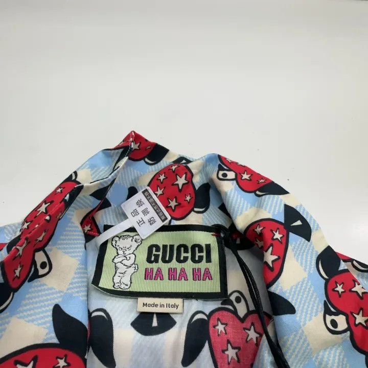 Gucci Gucci x Harry Styles Heart Print Shirt Size US L / EU 52-54 / 3 - 5 Thumbnail