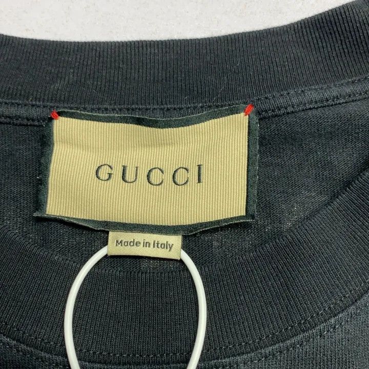 Gucci Gucci SS21 Black Letter Print Casual T-Shirt Size US XXS / EU 40 - 3 Thumbnail