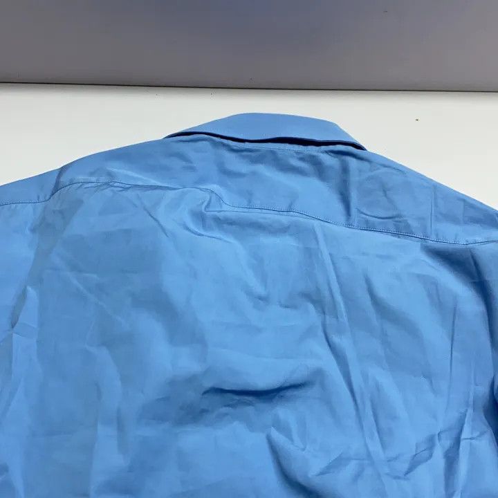 Gucci Gucci SS23 Blue Logo Embroidered Long Sleeve Shirt Size US M / EU 48-50 / 2 - 5 Thumbnail