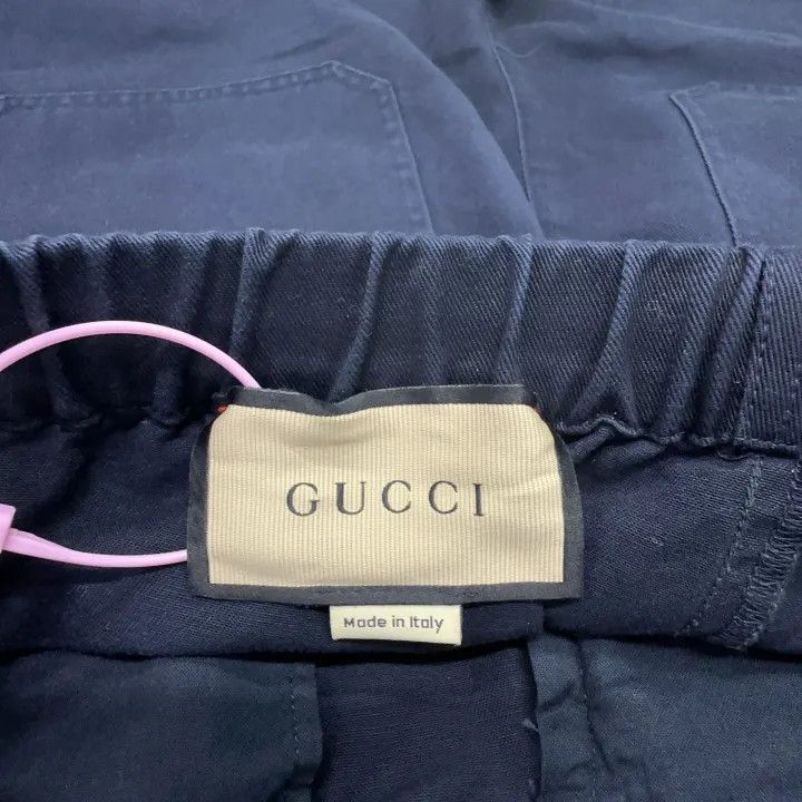 Gucci Gucci Navy Drawstring Casual Shorts Size US 44 / EU 60 - 6 Thumbnail