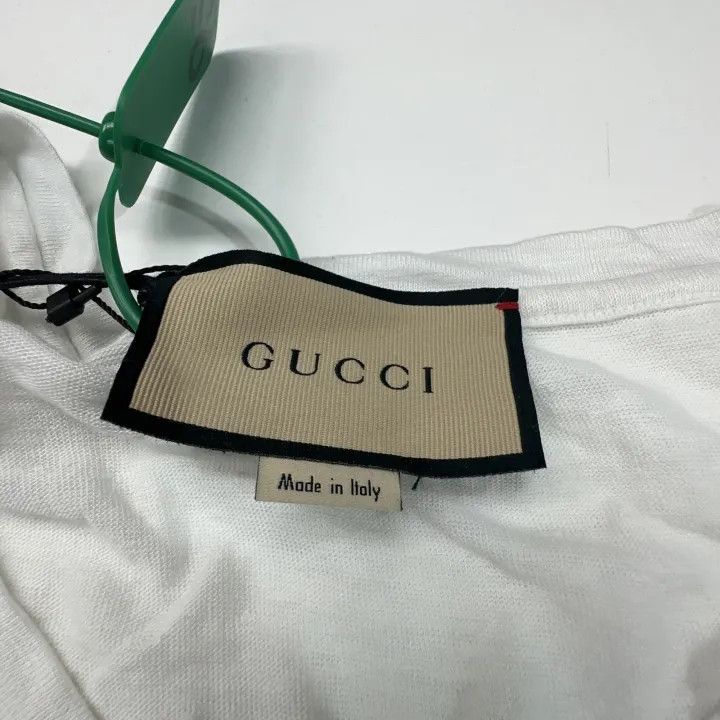 Gucci Gucci SS21 Logo V-Neck Short Sleeve T-Shirt Size US L / EU 52-54 / 3 - 2 Thumbnail