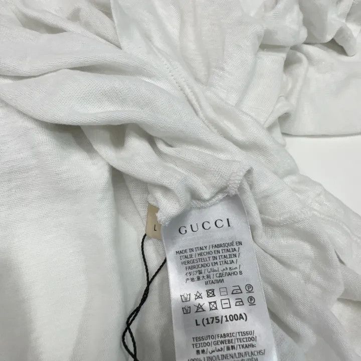 Gucci Gucci SS21 Logo V-Neck Short Sleeve T-Shirt Size US L / EU 52-54 / 3 - 3 Thumbnail