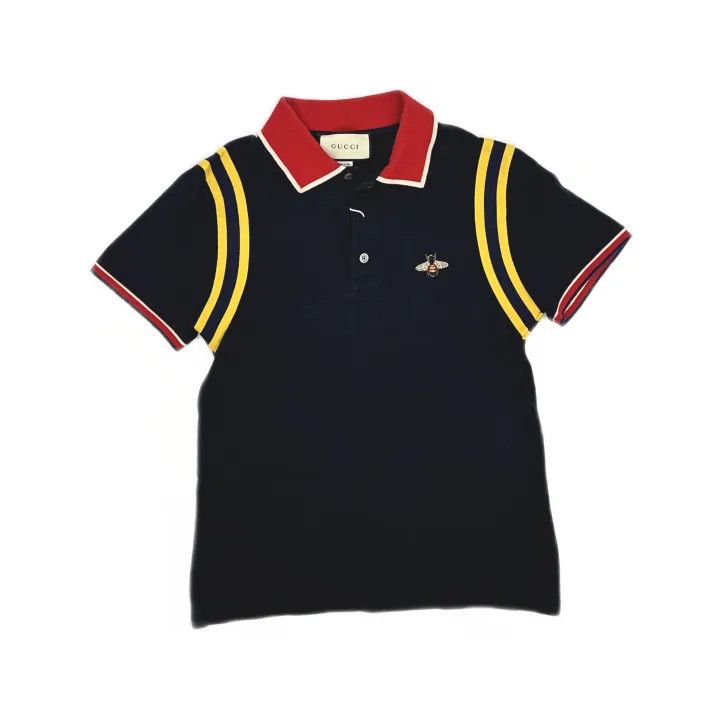Gucci Gucci Bee Pattern Cotton Polo Shirt for Men Size US M / EU 48-50 / 2 - 2 Thumbnail