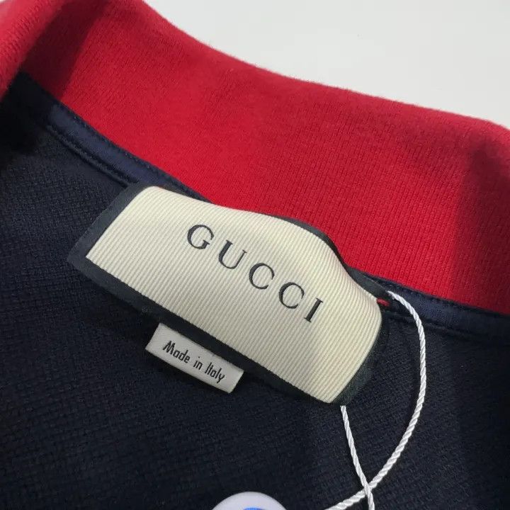 Gucci Gucci Bee Pattern Cotton Polo Shirt for Men Size US M / EU 48-50 / 2 - 7 Thumbnail
