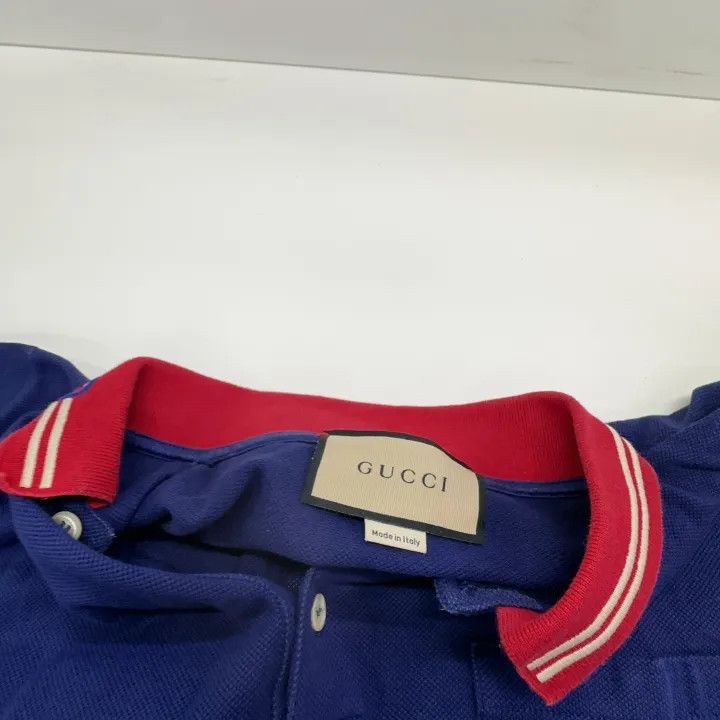 Gucci Gucci SS22 Striped Button Polo Shirt Size US L / EU 52-54 / 3 - 6 Thumbnail