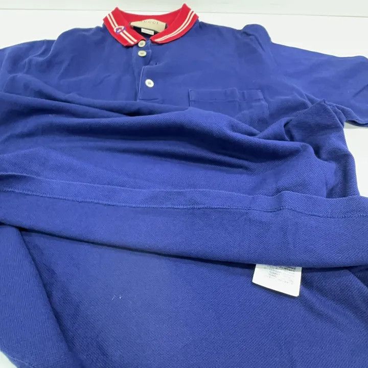 Gucci Gucci SS22 Striped Button Polo Shirt Size US L / EU 52-54 / 3 - 7 Thumbnail