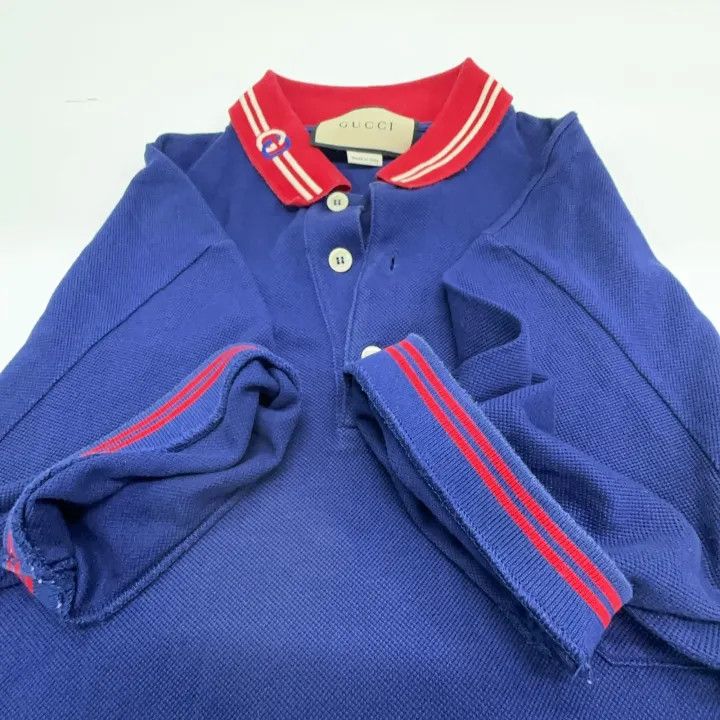 Gucci Gucci SS22 Striped Button Polo Shirt Size US L / EU 52-54 / 3 - 8 Thumbnail