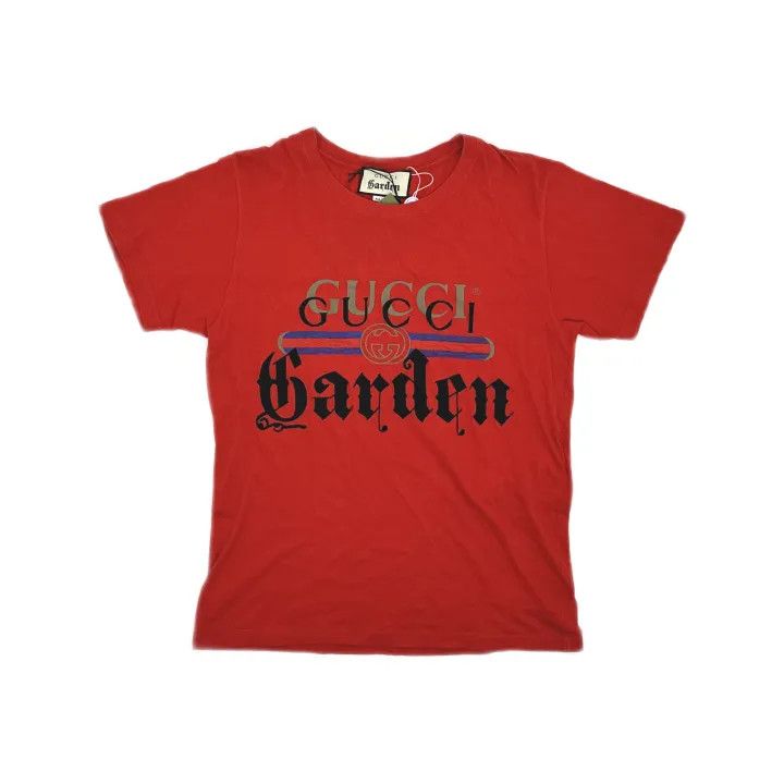 Gucci Gucci Garden Embroidered Red Short Sleeve Tee Size US XS / EU 42 / 0 - 2 Thumbnail