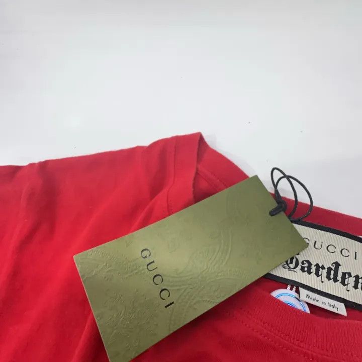 Gucci Gucci Garden Embroidered Red Short Sleeve Tee Size US XS / EU 42 / 0 - 7 Thumbnail