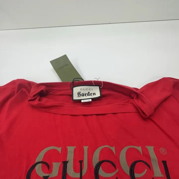 Gucci Gucci Garden Embroidered Red Short Sleeve Tee Size US XS / EU 42 / 0 - 8 Thumbnail