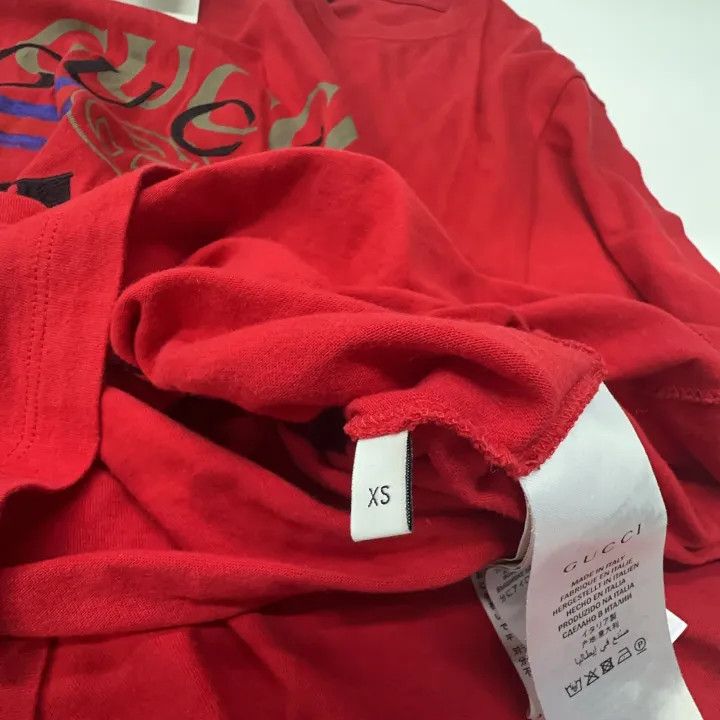 Gucci Gucci Garden Embroidered Red Short Sleeve Tee Size US XS / EU 42 / 0 - 5 Thumbnail