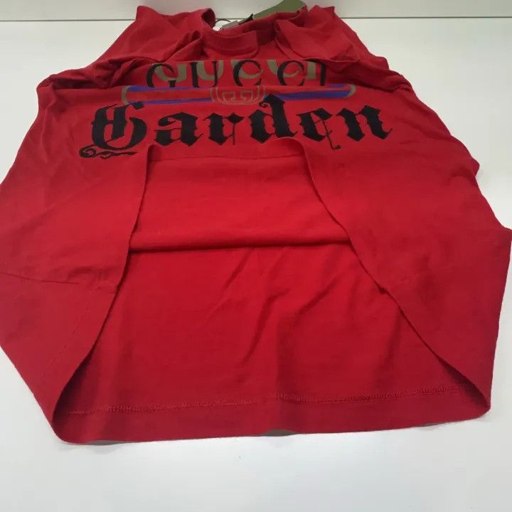 Gucci Gucci Garden Embroidered Red Short Sleeve Tee Size US XS / EU 42 / 0 - 10 Thumbnail