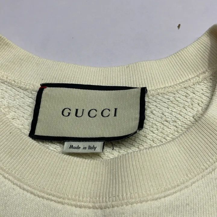 Gucci Gucci Casual Crewneck Sweatshirt in Off-White Size US XS / EU 42 / 0 - 4 Thumbnail