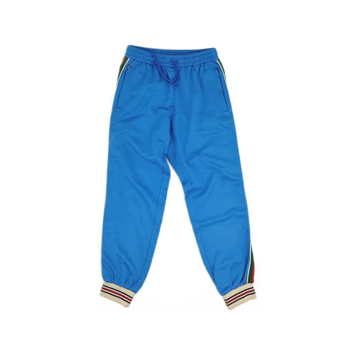 Gucci Gucci Blue Knitted Jogging Pants for Men Size US 26 / EU 42 - 2 Thumbnail