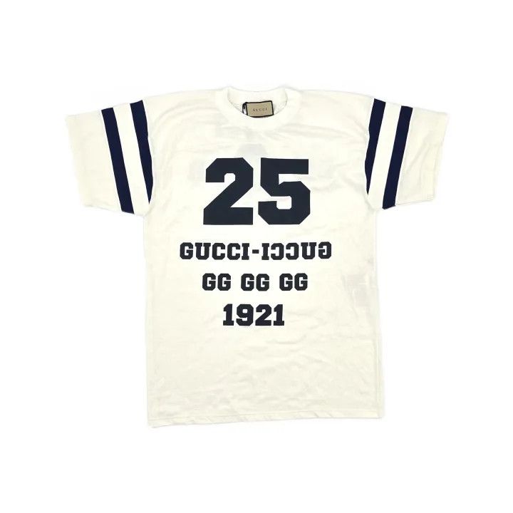 Gucci Gucci Men’s White Graphic Short Sleeve T-Shirt Size US S / EU 44-46 / 1 - 2 Thumbnail