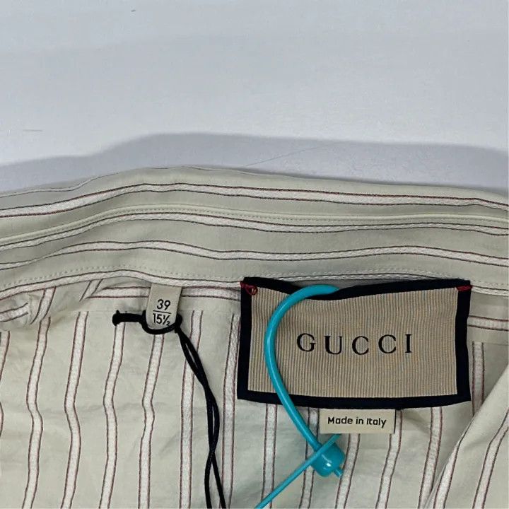 Gucci Gucci SS23 Striped Button-Up Shirt for Men Size US M / EU 48-50 / 2 - 4 Thumbnail
