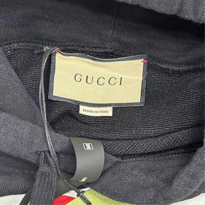 Gucci GUCCI Black Hooded Sweatshirt with Double G Print Size US M / EU 48-50 / 2 - 4 Thumbnail