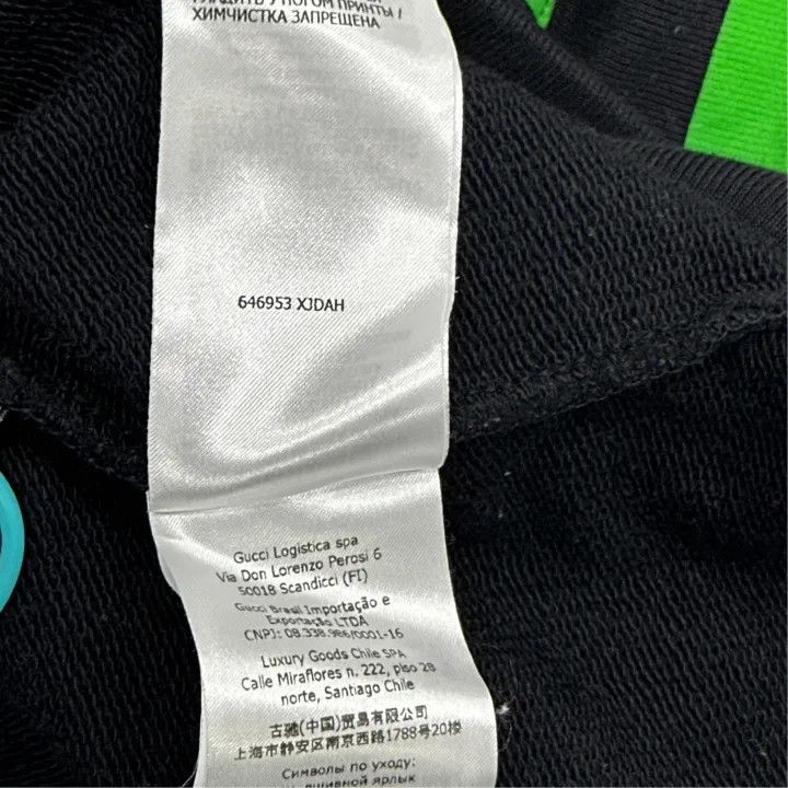Gucci GUCCI Black Hooded Sweatshirt with Double G Print Size US M / EU 48-50 / 2 - 2 Thumbnail