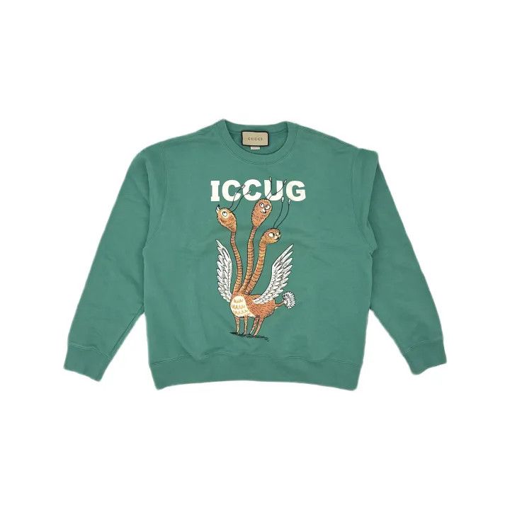 Gucci Gucci Animal Pattern Logo Hoodie for Men Size US S / EU 44-46 / 1 - 2 Thumbnail