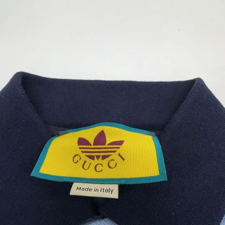 Gucci GUCCI x adidas Originals Striped Logo Polo Shirt Size US S / EU 44-46 / 1 - 4 Thumbnail