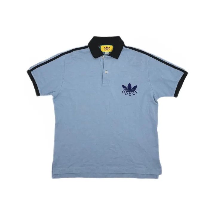 Gucci GUCCI x adidas Originals Striped Logo Polo Shirt Size US S / EU 44-46 / 1 - 2 Thumbnail
