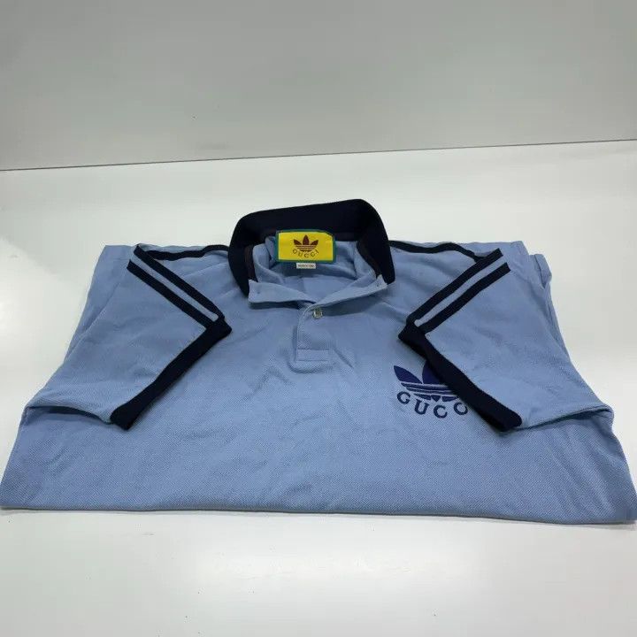 Gucci GUCCI x adidas Originals Striped Logo Polo Shirt Size US S / EU 44-46 / 1 - 8 Thumbnail