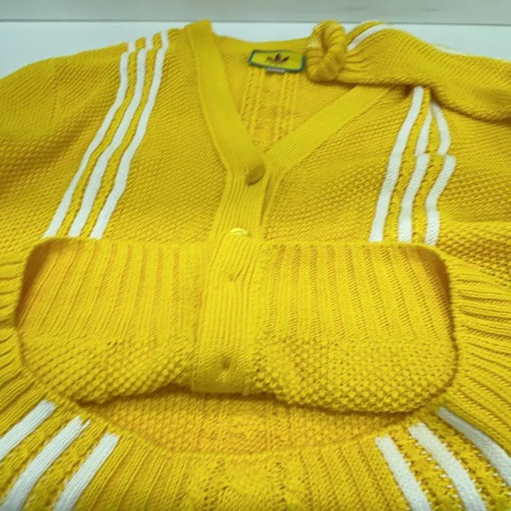 Gucci Gucci x Adidas Embroidered Cardigan in Yellow Size US XS / EU 42 / 0 - 8 Thumbnail