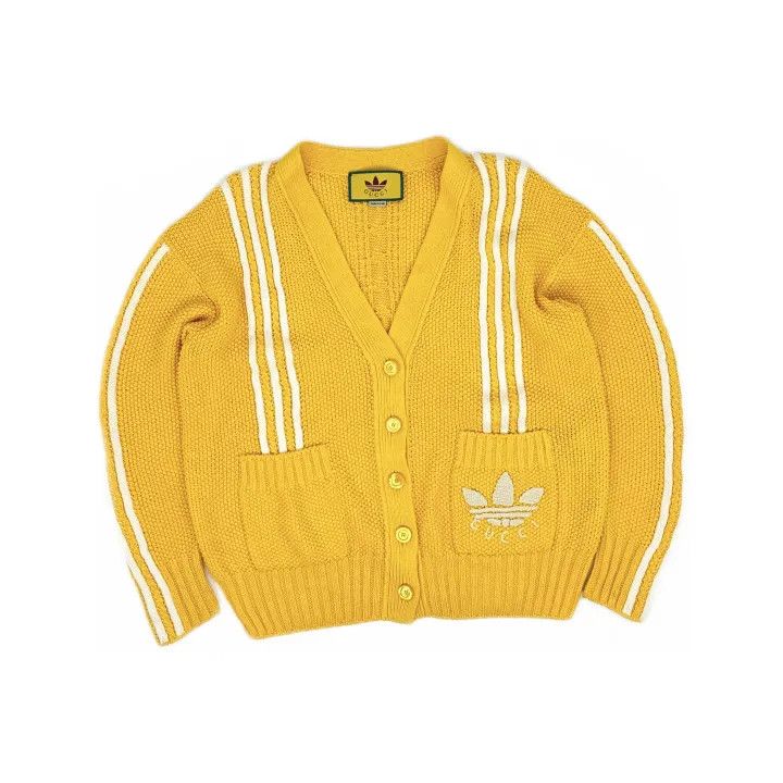 Gucci Gucci x Adidas Embroidered Cardigan in Yellow Size US XS / EU 42 / 0 - 2 Thumbnail