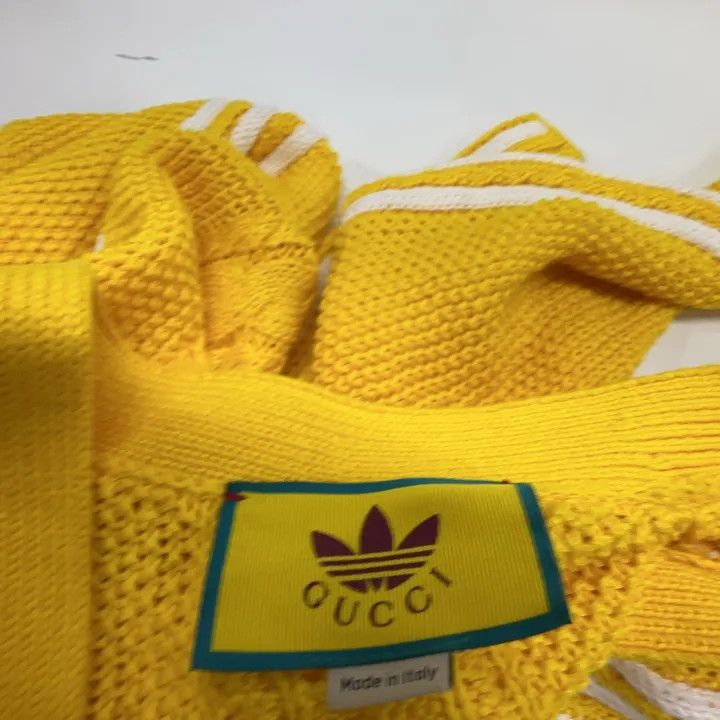 Gucci Gucci x Adidas Embroidered Cardigan in Yellow Size US XS / EU 42 / 0 - 6 Thumbnail
