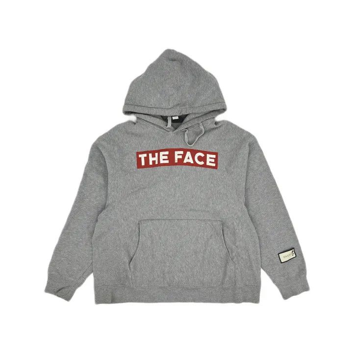 Gucci GUCCI Grey Hoodie with Logo Print Size US L / EU 52-54 / 3 - 2 Thumbnail