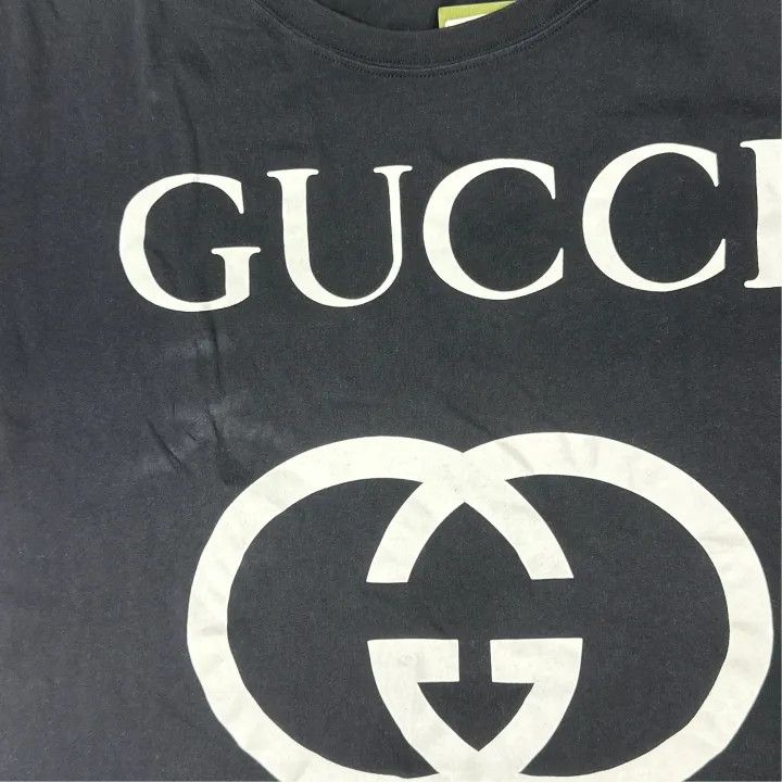 Gucci Gucci Oversized Black Logo T-Shirt Size US L / EU 52-54 / 3 - 9 Thumbnail