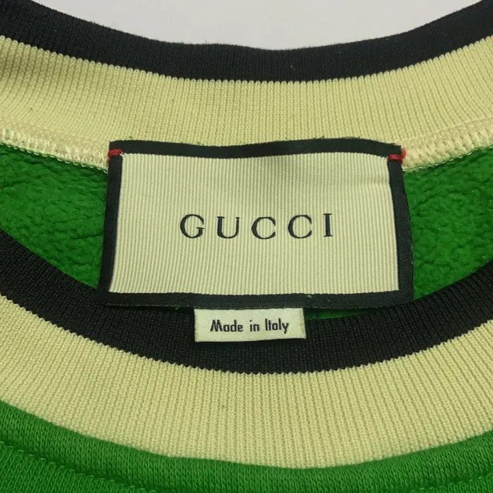 Gucci Gucci Green Printed Long Sleeve Sweatshirt Size US S / EU 44-46 / 1 - 2 Thumbnail