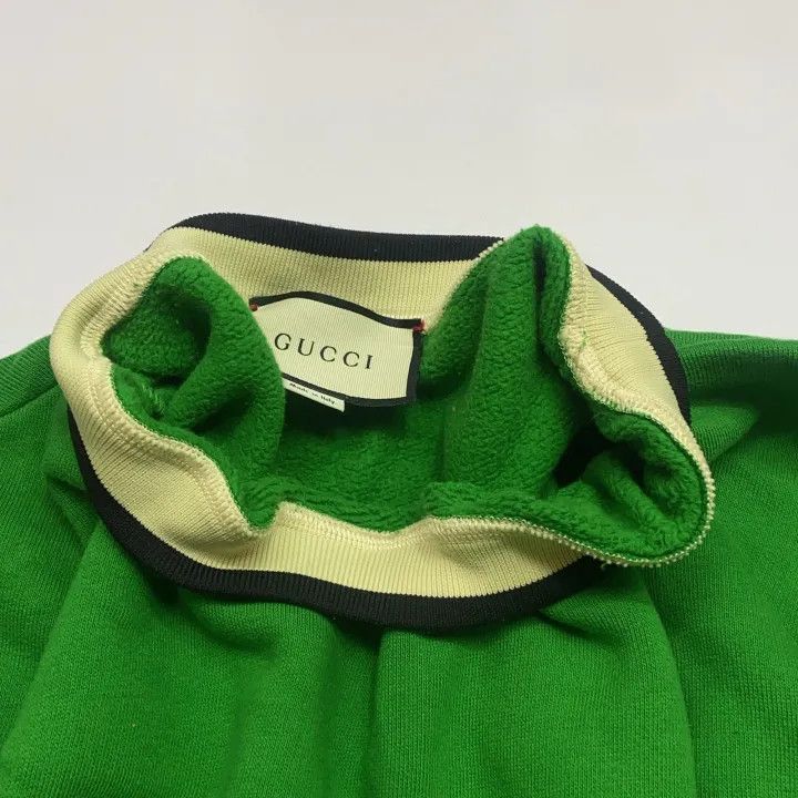 Gucci Gucci Green Printed Long Sleeve Sweatshirt Size US S / EU 44-46 / 1 - 6 Thumbnail