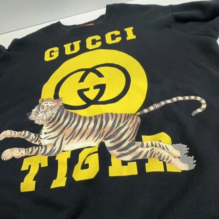 Gucci Gucci SS22 Tiger Logo Sweatshirt for Men Size US XS / EU 42 / 0 - 8 Thumbnail