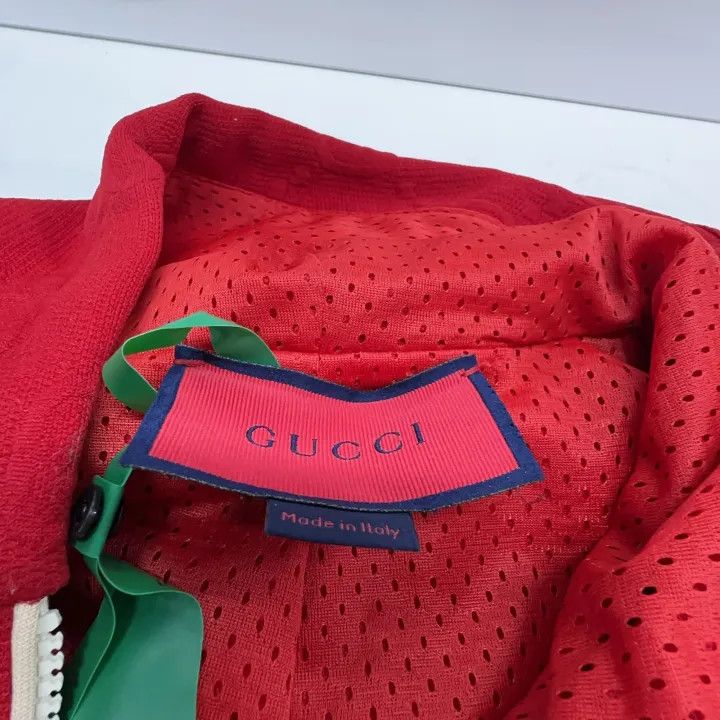 Gucci Gucci Red Hooded Zip-Up Sweatshirt Size US M / EU 48-50 / 2 - 4 Thumbnail