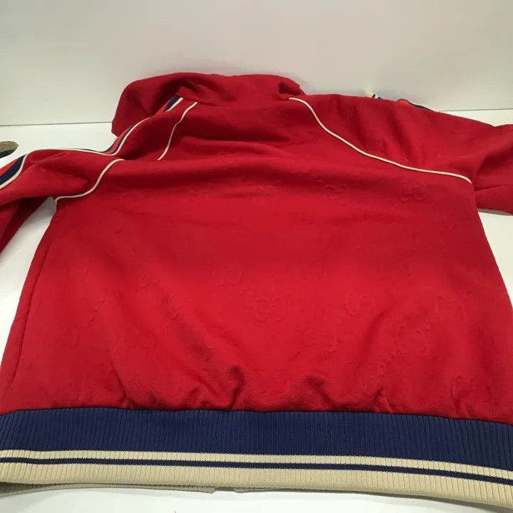 Gucci Gucci Red Hooded Zip-Up Sweatshirt Size US M / EU 48-50 / 2 - 14 Thumbnail
