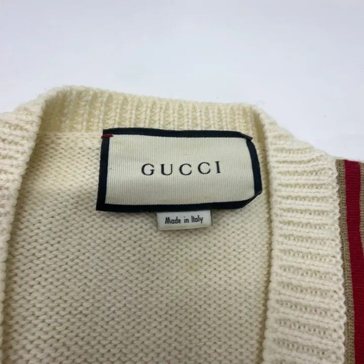 Gucci Gucci V-Neck Logo Long Sleeve Sweater Size US S / EU 44-46 / 1 - 4 Thumbnail