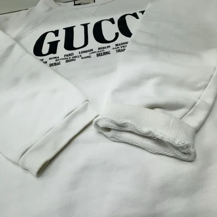Gucci Gucci City Print Cotton Sweatshirt Size US M / EU 48-50 / 2 - 9 Thumbnail