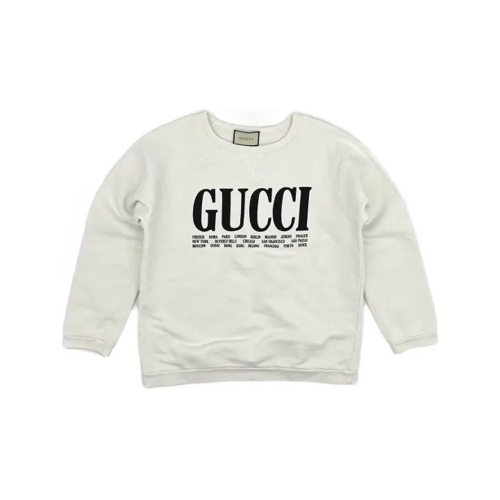 Gucci Gucci City Print Cotton Sweatshirt Size US M / EU 48-50 / 2 - 2 Thumbnail